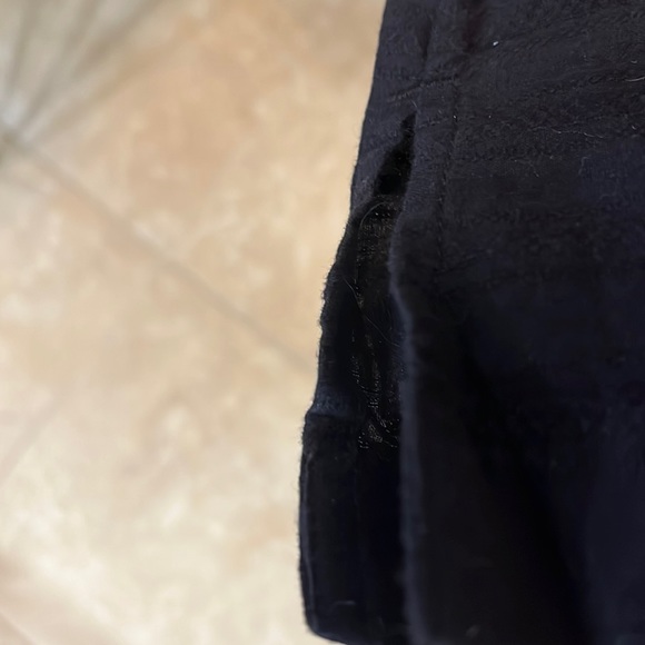 ⭐️ Bogo ⭐️🎈Talbots S long sleeves white lace trim black top blouse - Picture 8 of 9